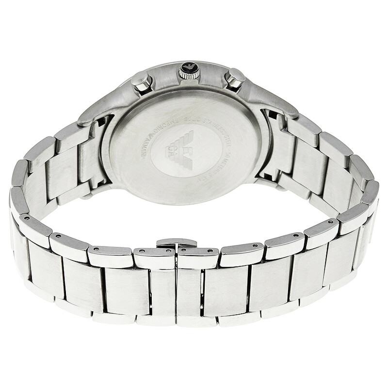 emporio armani men's ar2434 dress silver watch Emporio Armani Renato AR2434 Quartz Watch at Ormoda
