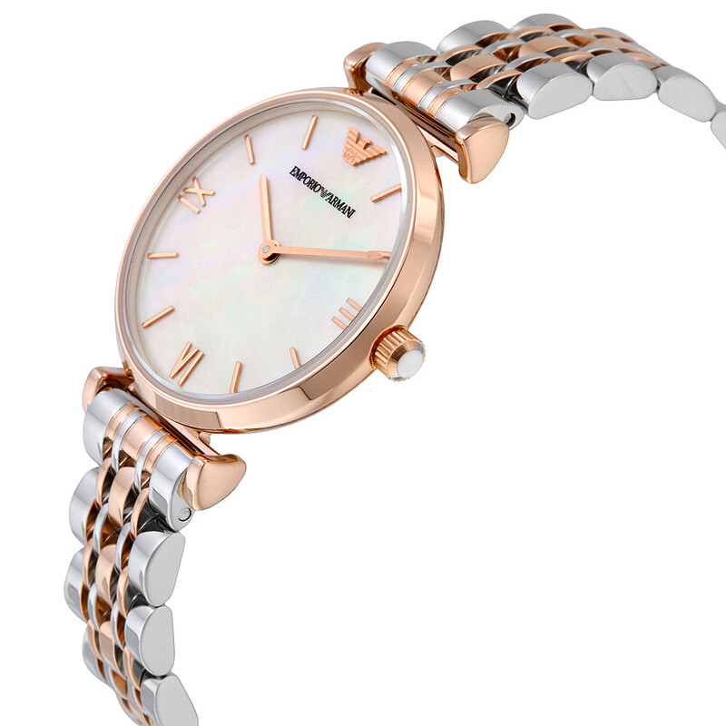 Emporio Armani Classic Mother Of Pearl Dial Ladies Watch AR1683