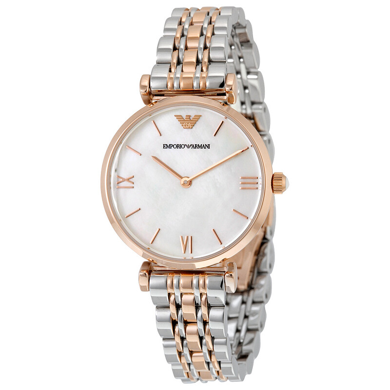 アルマーニ ARMANI 腕時計 AR1683 Emporio Armani Classic Mother Of Pearl Dial Ladies Watch AR1683