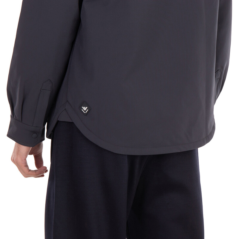 Emporio Armani Comfort-Fit Nylon Shirt Jacket, Brand Size 46 ( US