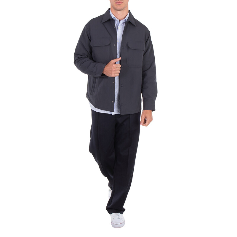 Emporio Armani Comfort-Fit Nylon Shirt Jacket, Brand Size 46 ( US