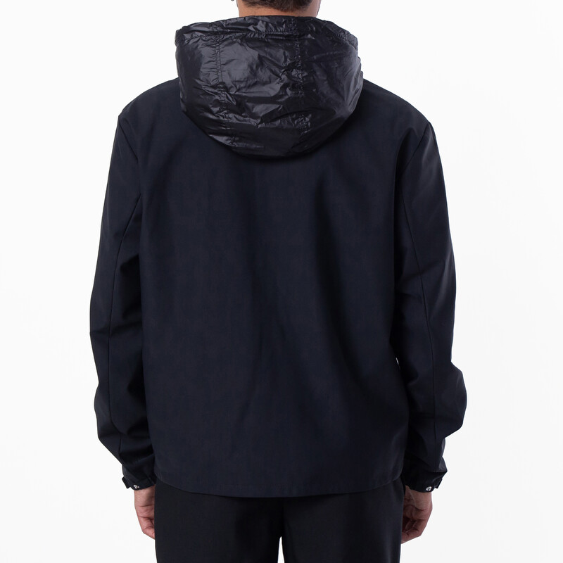 Emporio Armani Essentials Full-Zip Nylon Jacket with Stowaway Hood