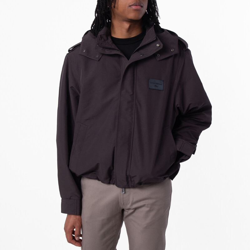 Emporio Armani Logo Applique Blouson Jacket, Brand Size 48 ( US