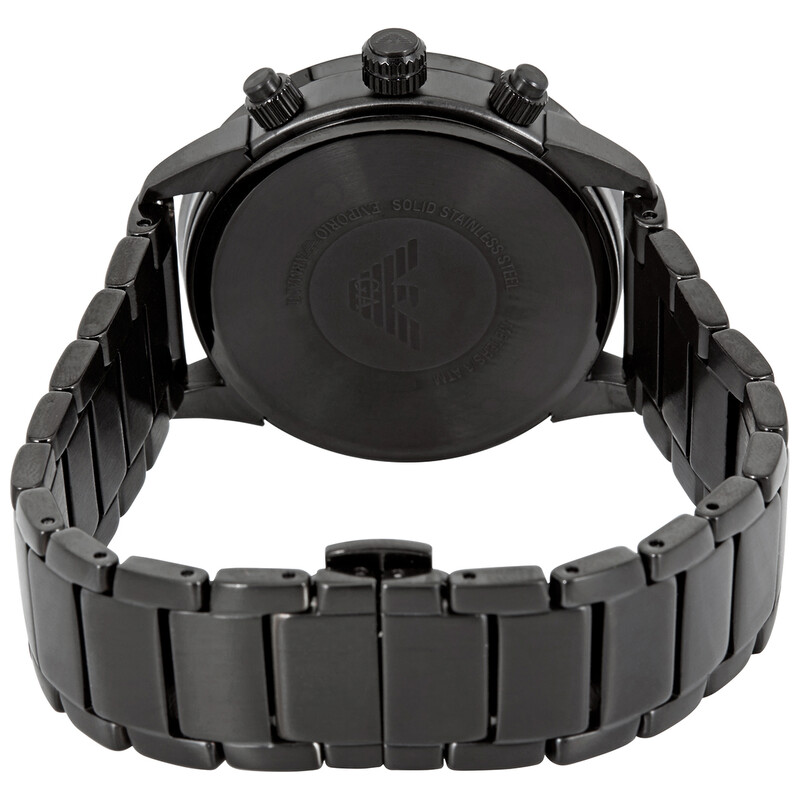 Emporio Armani Mario Chronograph Quartz Black Dial Men's Watch AR11242 ...