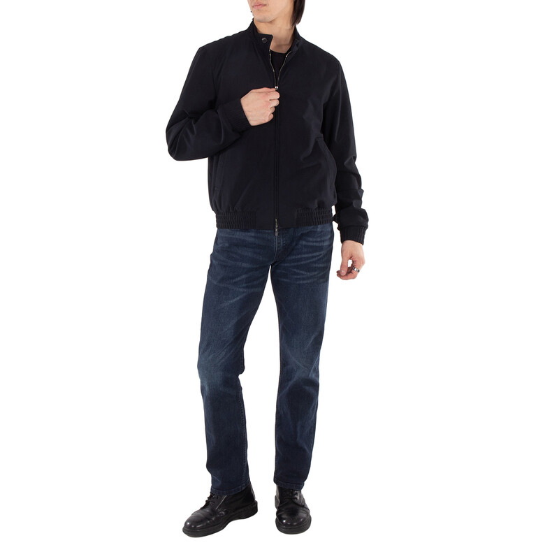 Emporio Armani Micro Pattern Guru Collar Blouson, Brand Size 50
