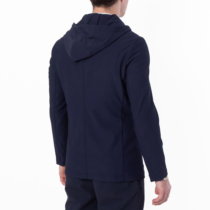 Emporio Armani Nylon Blazer With Detachable Inner Panel And Hood