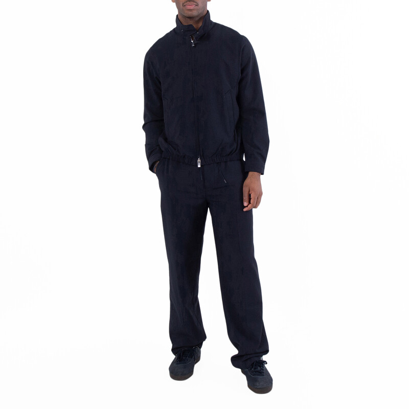 Emporio Armani Nylon Seersucker Blouson Jacket, Brand Size 46 ( US