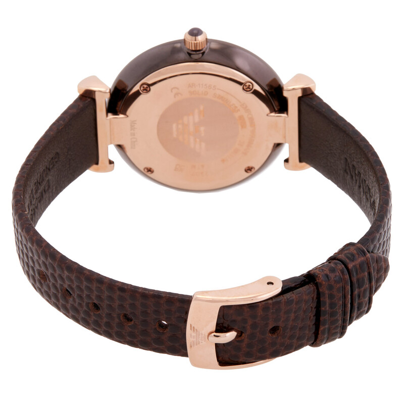 Ar11265 Emporio Armani Quartz Brown Dial Ladies Watch AR11565 723763316408 ...