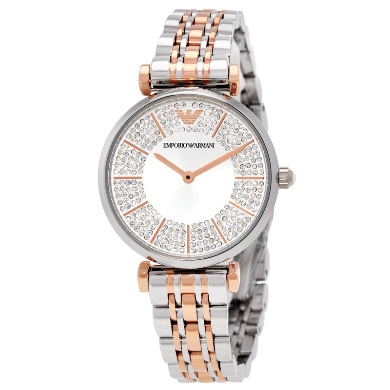 EMPORIO ARMANI COLLECTION EAGLE LOGO LADIES LUXURY WATCH AR5737 EMPORIO ARMANI LADIES LUXURY WATCH AR5737 – JCFashionStore main image 2