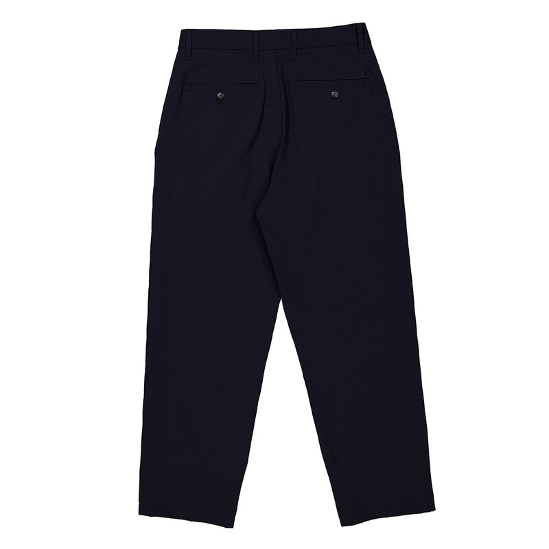 Emporio Armani Seersucker Pleated-Waist Chinos Pants, Brand Size