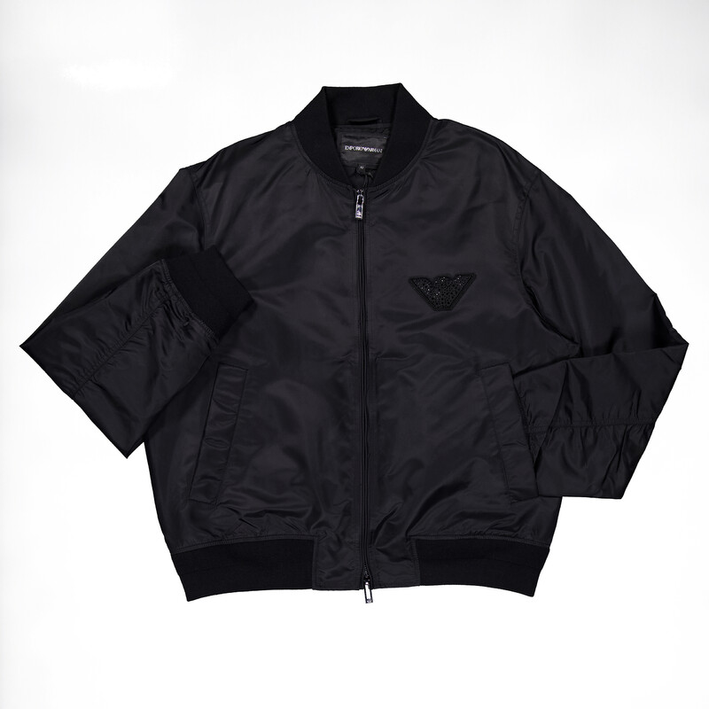 Emporio Armani Stoned Logo Design Blouson Jacket, Brand Size 52