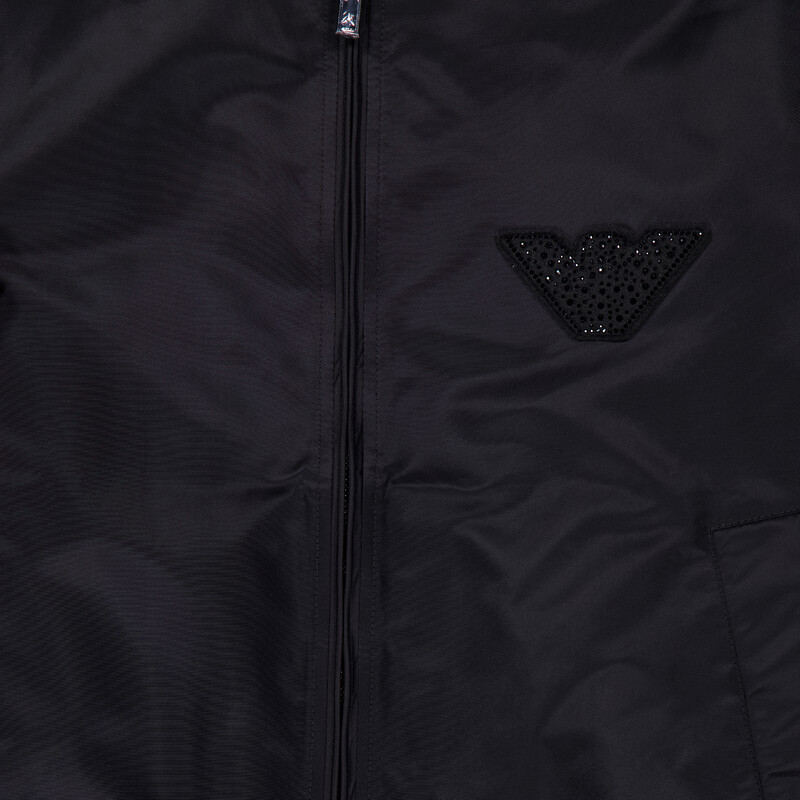 Emporio Armani Stoned Logo Design Blouson Jacket, Brand Size 52