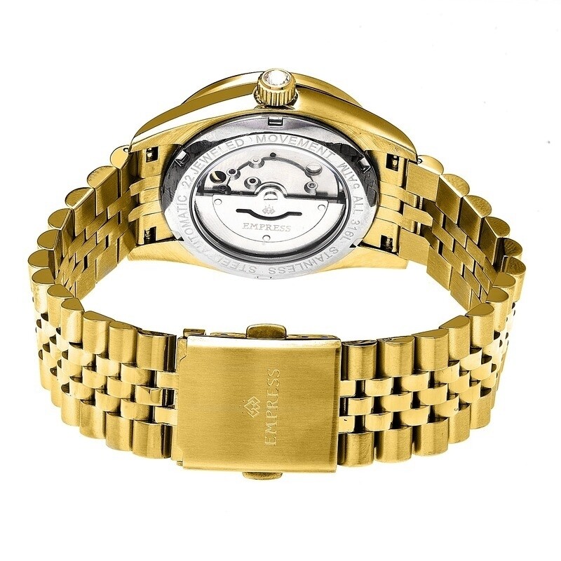 Empress Constance Gold-tone Brushed-Finish Sunray Automatic  display picture 1