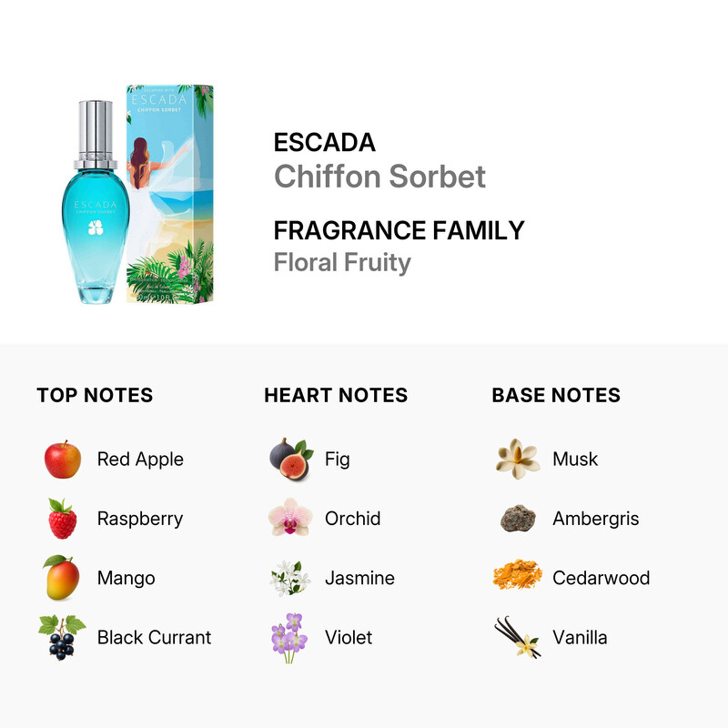 Escada Ladies Chiffon Sorbet EDT Spray 1.0 oz Fragrances