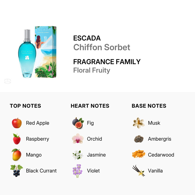 Escada Ladies Chiffon Sorbet Limited Edition EDT Spray 3.3 oz