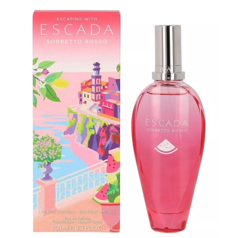 Escada Ladies Escaping With Escada Sorbetto Rosso EDT Spray 3.3 oz