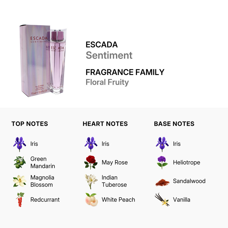 Escada Sentiment by Escada for Women - 2.5 oz EDT Spray