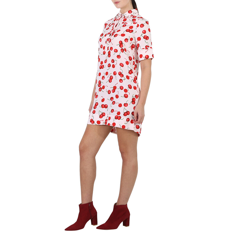 essentiel antwerp pink polka dot dress Essentiel Antwerp Pink White Polka Dot Satin Wrap Midi Dress Sz 6