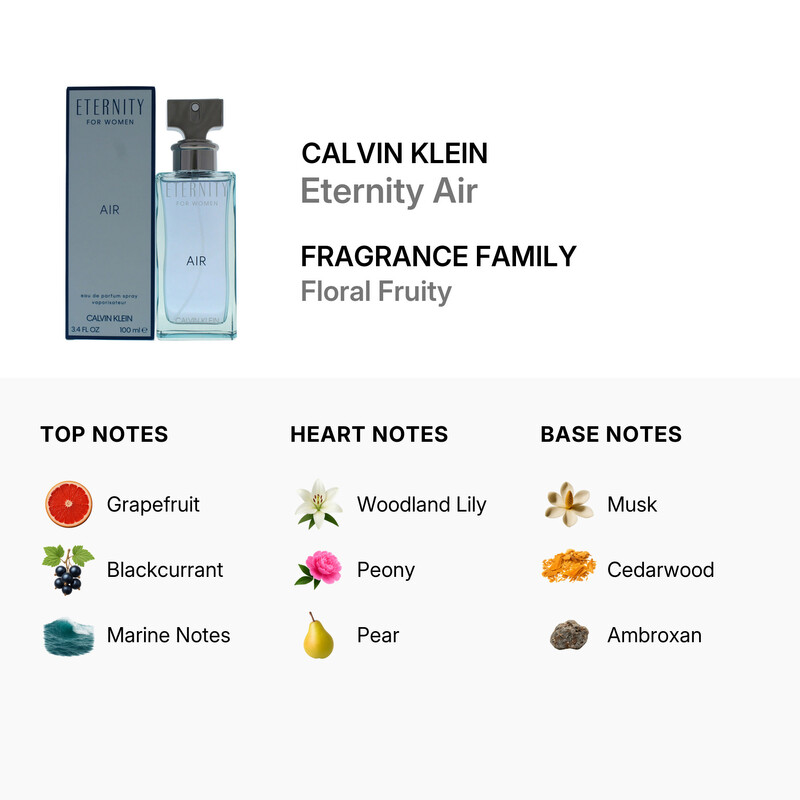 Calvin Klein Eternity Air / Calvin Klein EDP Spray 3.4 oz (100 ml
