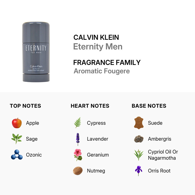 Eternity Men by Calvin Klein Deodorant Stick 2.6 oz (m)