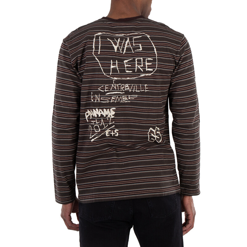 Etudes Etude Graffiti Stripe Wonder Long-Sleeve T-Shirt, Size