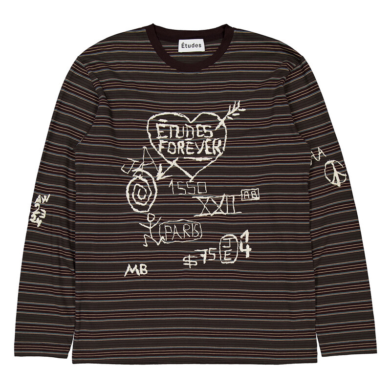 Etudes Etude Graffiti Stripe Wonder Long-Sleeve T-Shirt, Size