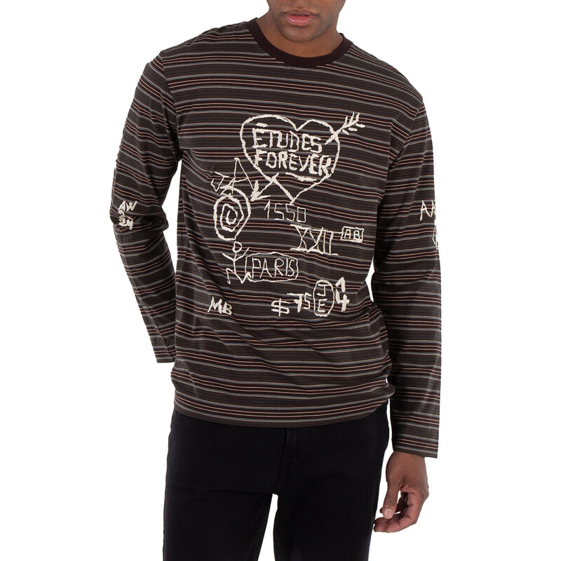 Etudes Etude Graffiti Stripe Wonder Long-Sleeve T-Shirt, Size