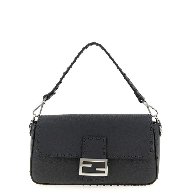Fendi Baguette Shoulder Bag 7VA572 ARLZ F0J55 ASPHALT PALLADIO