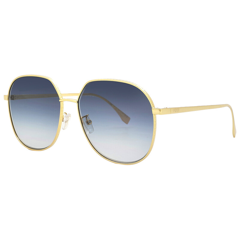 Fendi Blue Gradient Pilot Ladies Sunglasses FE40069U 30W 59  display picture 2