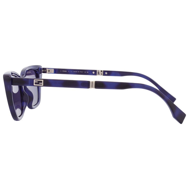 Fendi Blue Logo Cat Eye Ladies Sunglasses FE40089I 55X 53
