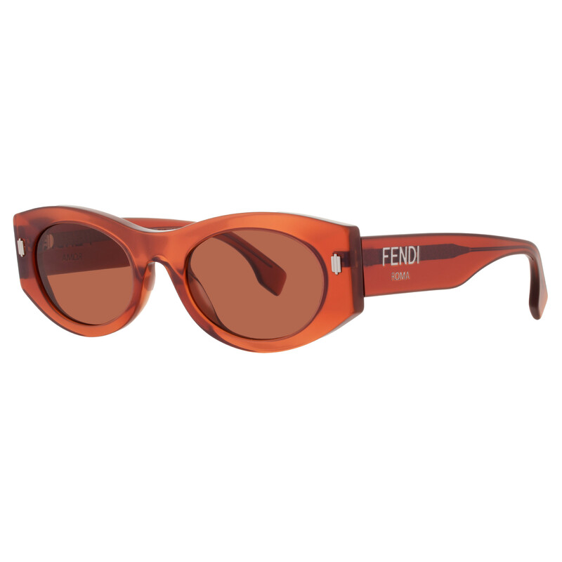 Fendi Bordeaux Oval Ladies Sunglasses FE40125I 68S 52 192337241949