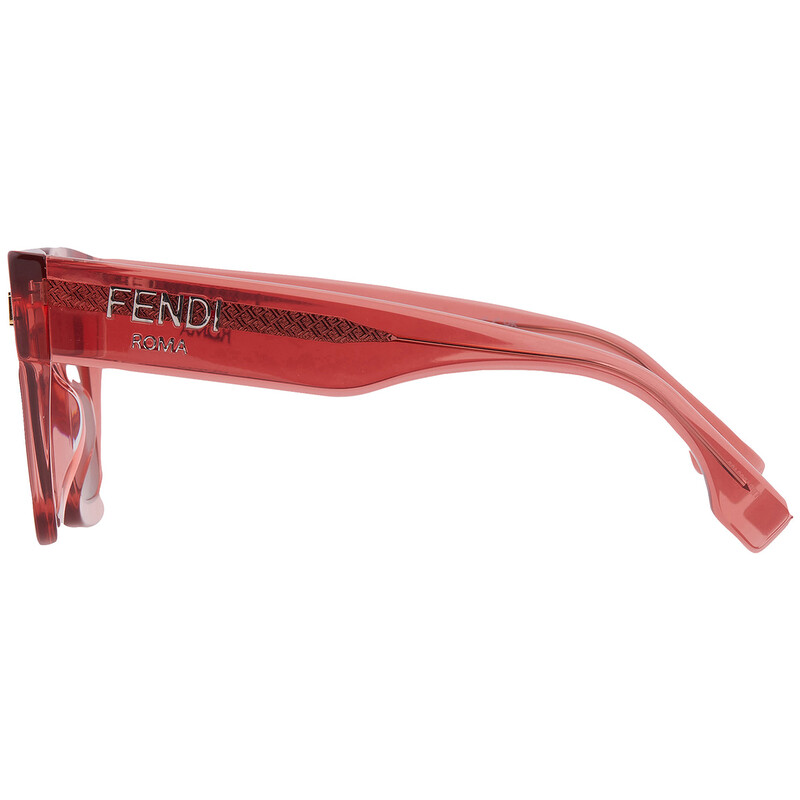 Fendi Bordeaux Square Ladies Sunglasses FE40101I 72S 50  display picture 1
