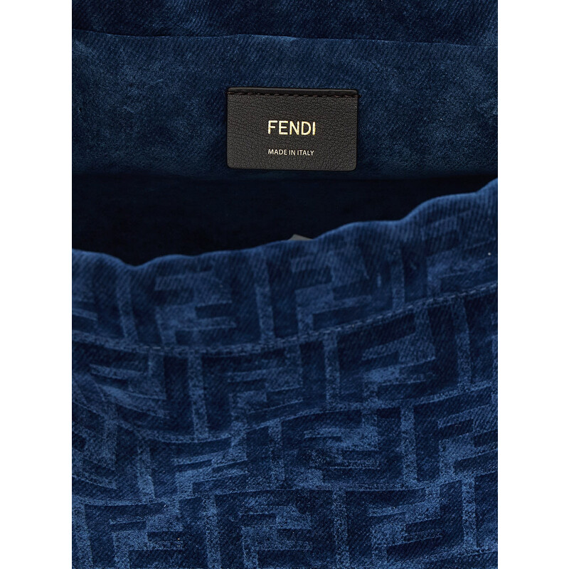 Fendi Ff Flocked Denim Backpack 8BZ057AWDVF1UJW 8055380048472 Fendi Ff Flocked Denim Backpack 8BZ057AWDVF1UJW 8055380048472