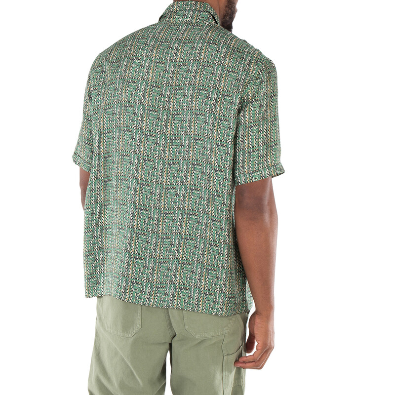 Fendi FF Print Short Sleeve Shirt, Brand Size 42 (Neck Size 17