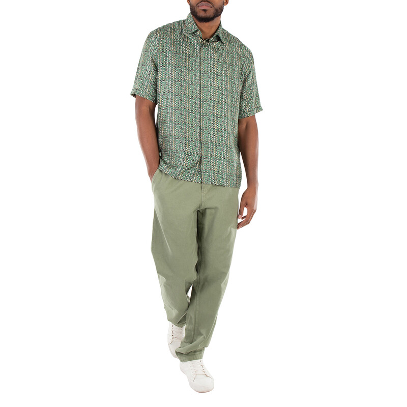 Fendi FF Print Short Sleeve Shirt, Brand Size 42 (Neck Size 17