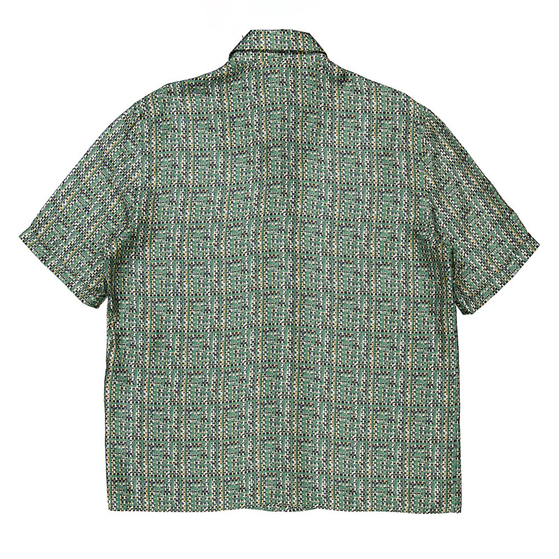 Fendi FF Print Short Sleeve Shirt, Brand Size 42 (Neck Size 17