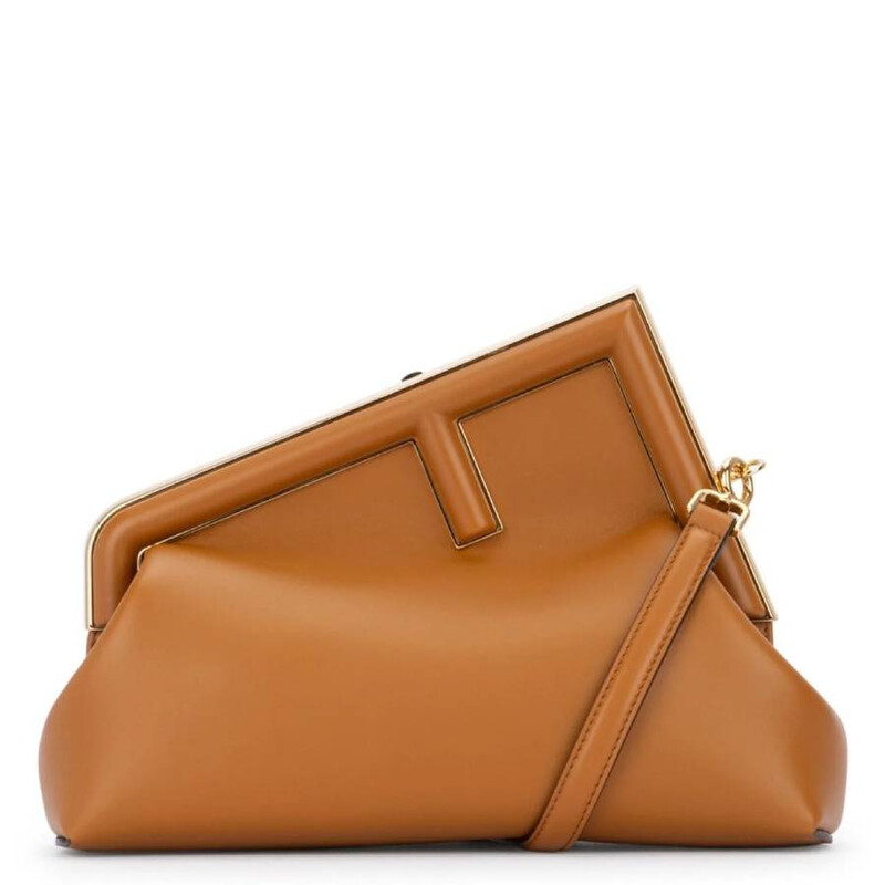 Fendi First Midi Nappa Leather Clutch 8BP137-ABVE-F0NYJ