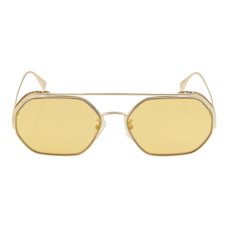 Fendi Gold Mirror Geometric Ladies Sunglasses FE40039U 10L  display picture 1