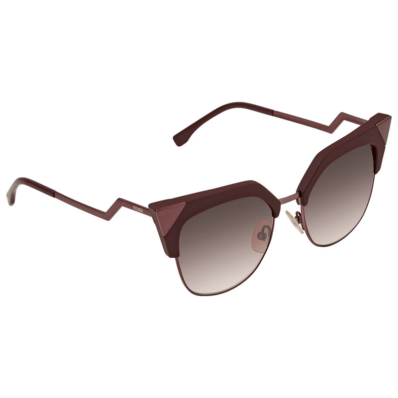 Fendi Iridia Burgundy Cat Eye Ladies Sunglasses  display picture 3