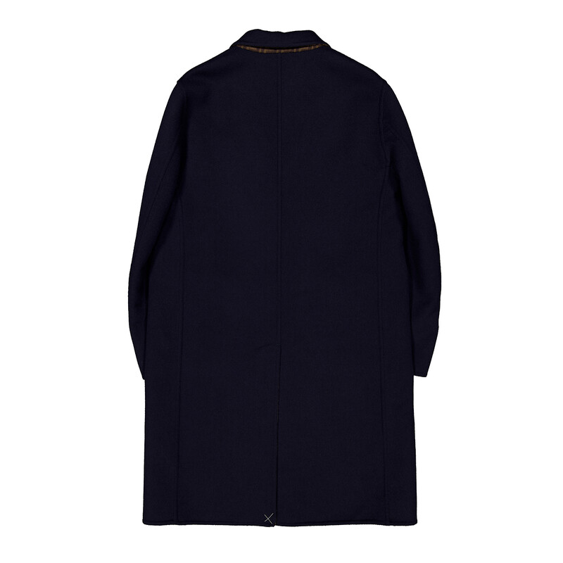 Fendi Men's Double Wool FF Logo Coat, Brand Size 50 ( US Size 40