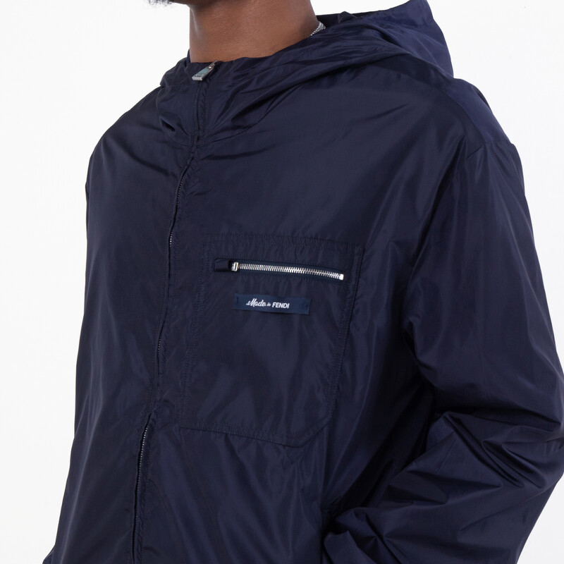 Fendi Men's Mirto Kway Nylon Jacket, Brand Size 52 ( US Size 42