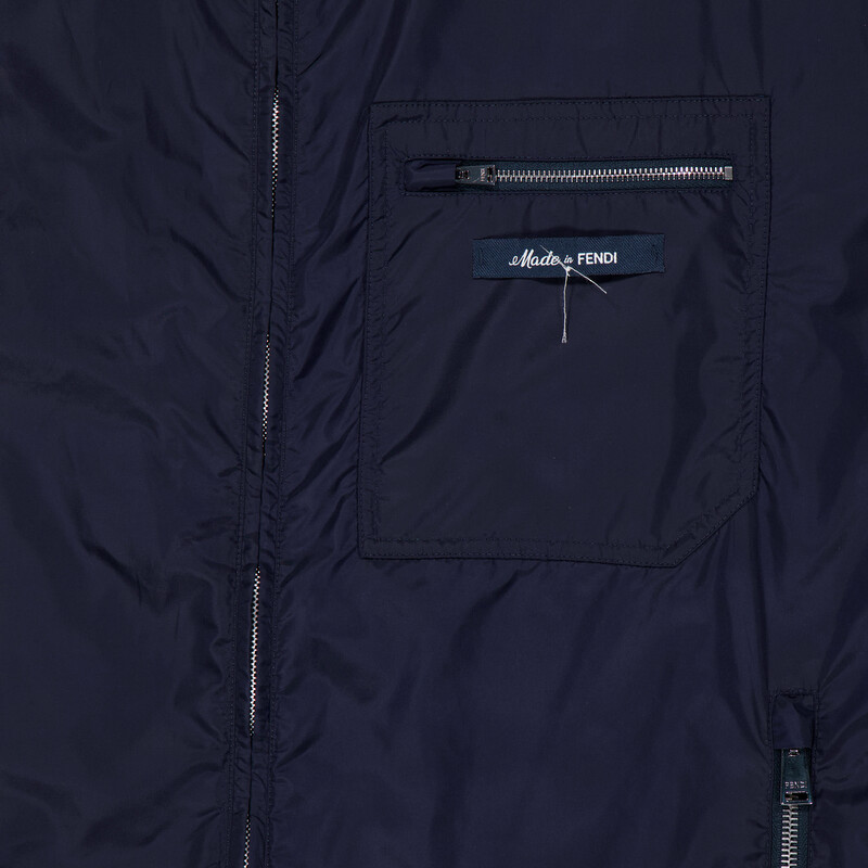 Fendi Men's Mirto Kway Nylon Jacket, Brand Size 52 ( US Size 42