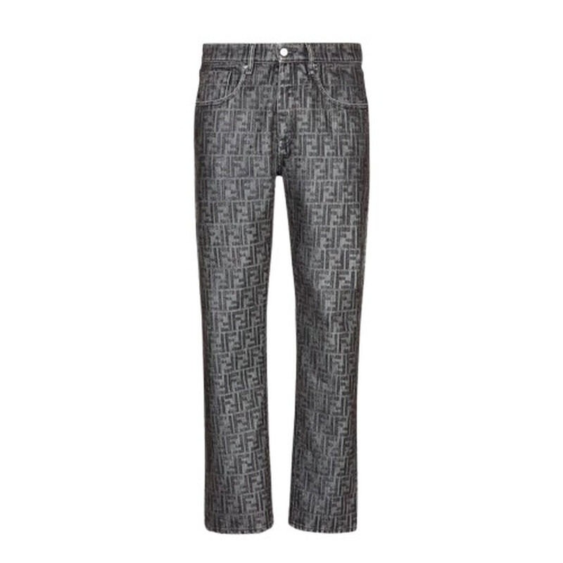 Fendi Men's Straight Leg FF Jeans, Waist Size 31
