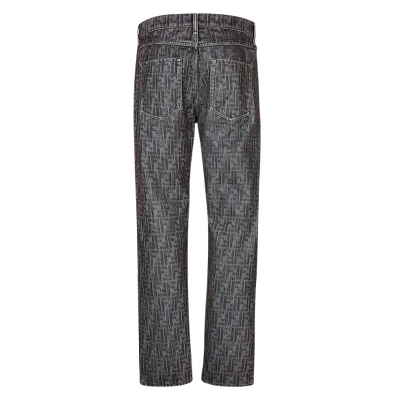 Fendi Men's Straight Leg FF Jeans, Waist Size 31