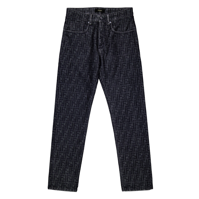 Fendi Men's Straight Leg FF Jeans, Waist Size 31