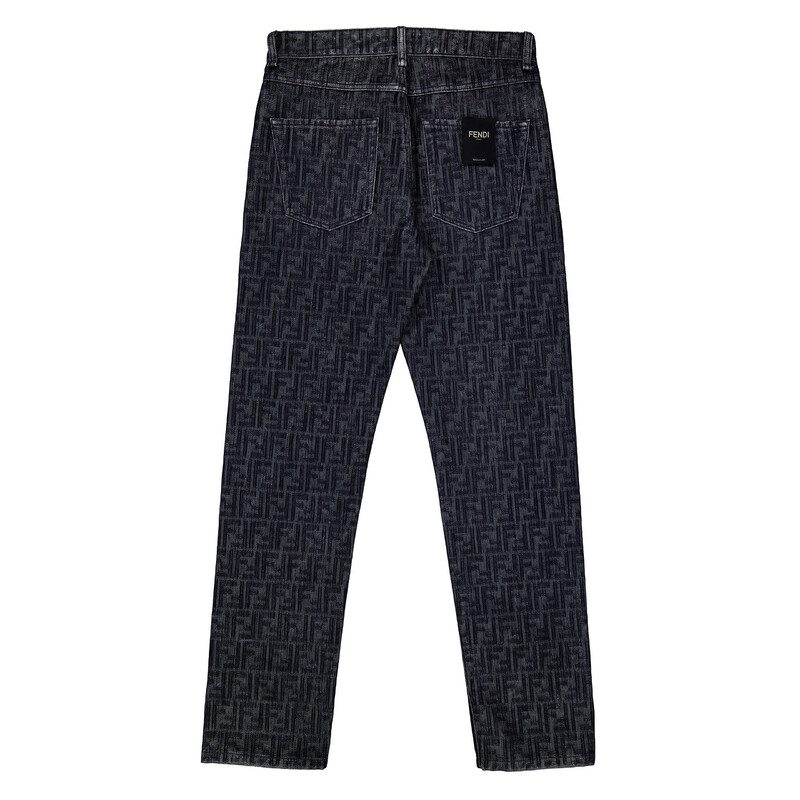 Fendi Men's Straight Leg FF Jeans, Waist Size 31