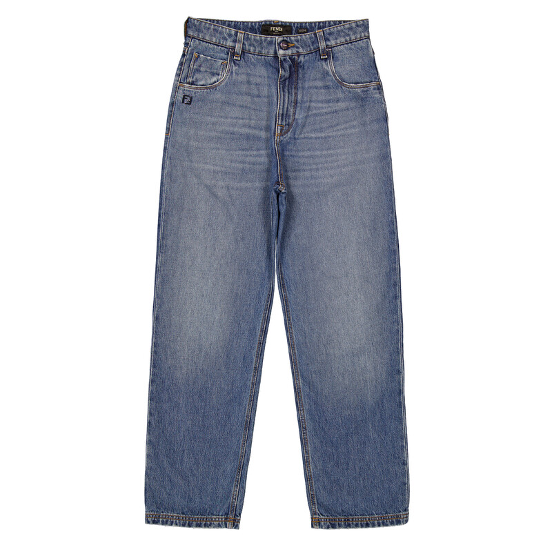 Fendi Men's Straight-Cut Long Jeans, Waist Size 31