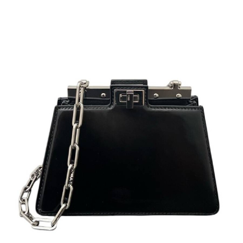 Fendi Peekaboo Chain-Link Handle Bag 8BN339-ANSC-F1JUW