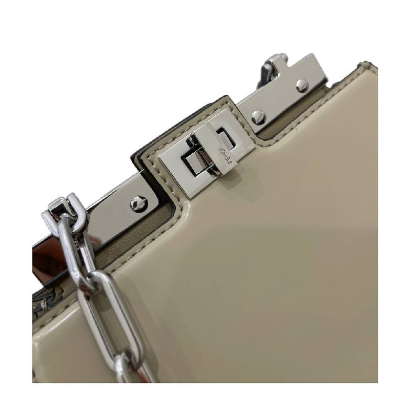 Fendi Peekaboo Chain-Link Handle Bag 8BN339-ANSC-F1LFT