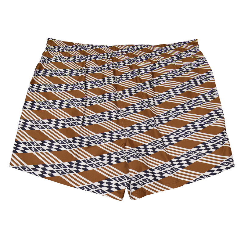 Fendi Printed Polyester Swimming Shorts, Brand Size 48 ( US Size
